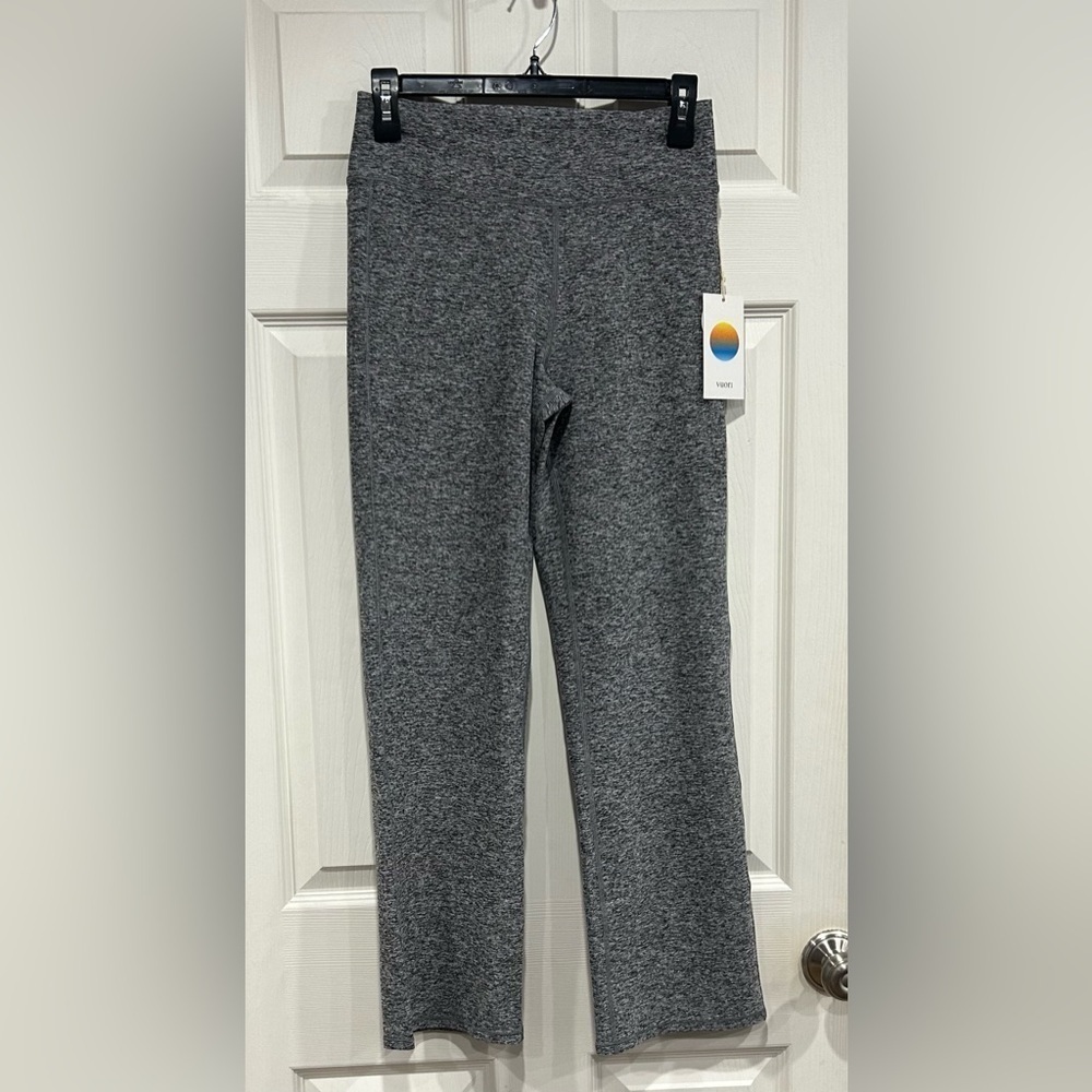 Vuori Women's Small Mid Rise Elevation Slim Bootcut Heather Grey NWT Stretch